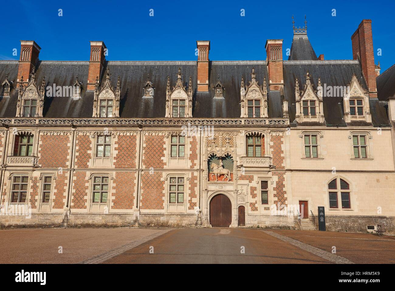 Blois, el castillo Château de Blois, Loire et Cher, Pays de la Loire, El Valle del Loira , Sitio de Patrimonio Mundial de la UNESCO, Francia. Foto de stock