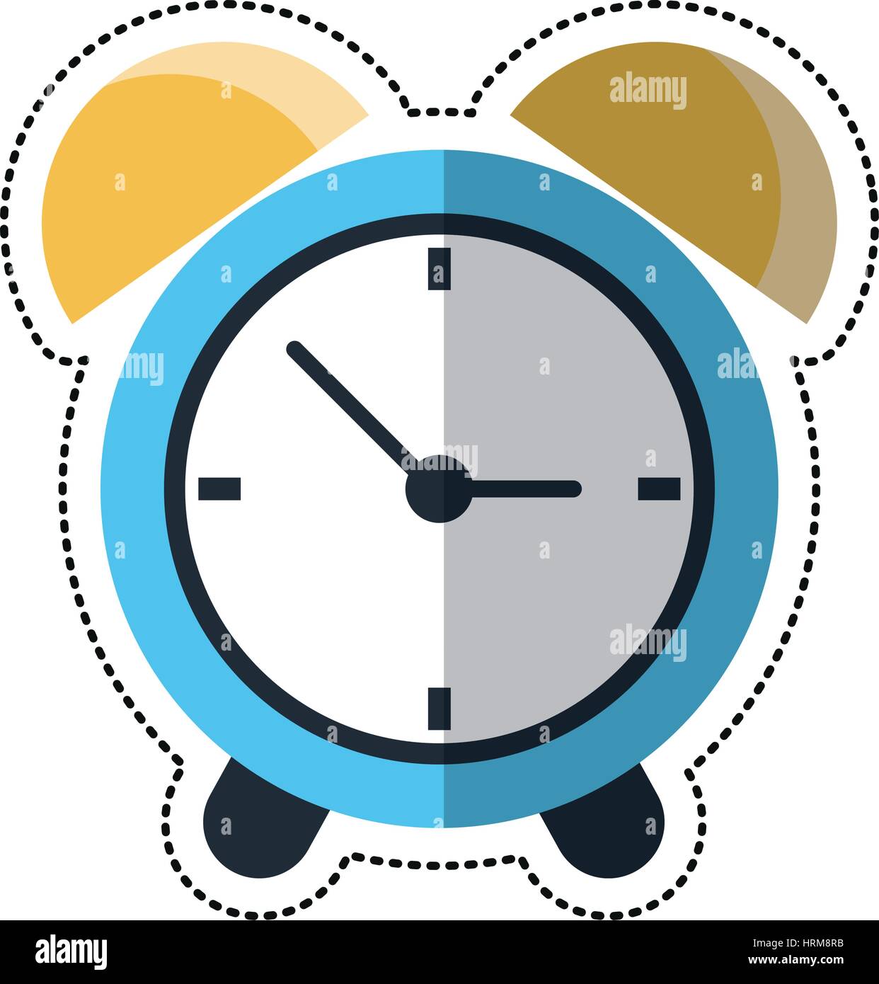 Hora de alarma de tiempo de reloj de dibujos animados Imagen Vector de  stock - Alamy