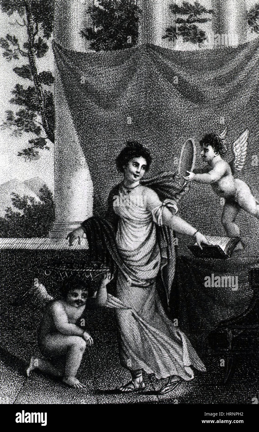 Representación alegórica de la belleza, del siglo XIX. Foto de stock
