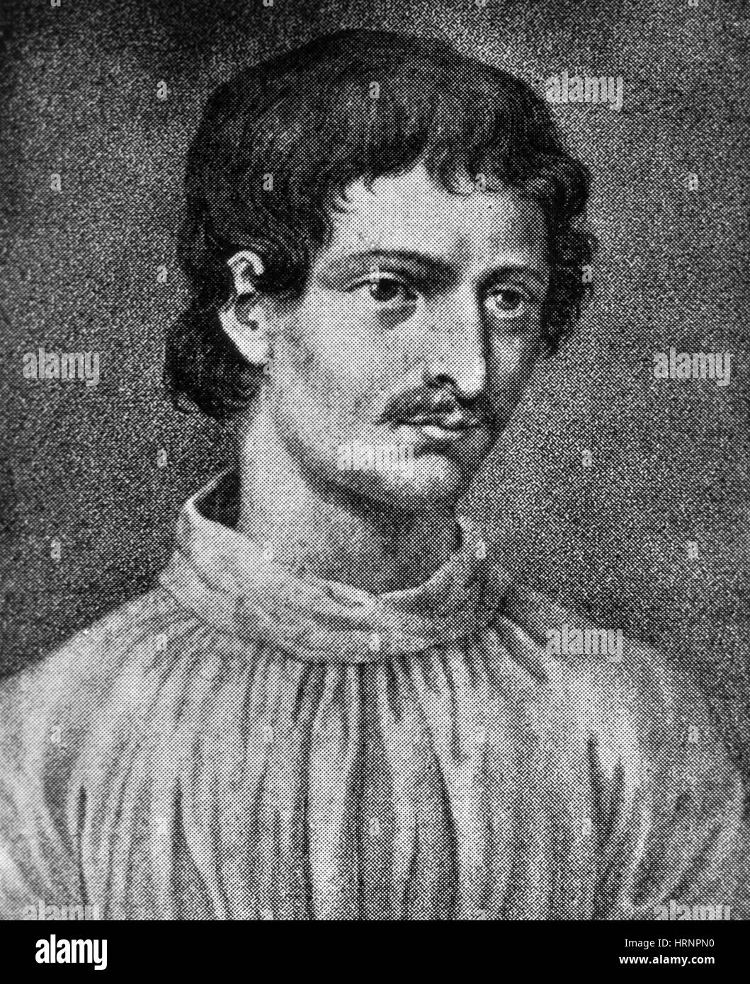 Giordano Bruno, Fraile y astrónomo italiano Foto de stock