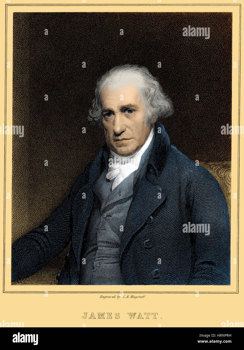 James Watt, escocés inventor e ingeniero Foto de stock