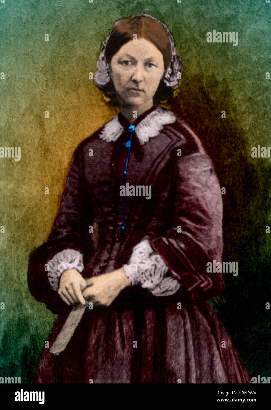 Florence Nightingale, enfermera inglesa y estadístico Foto de stock