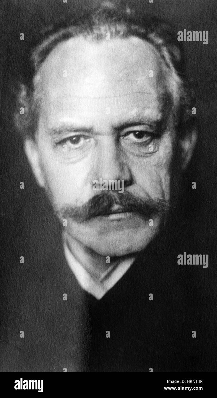Arnold Sommerfeld, físico teórico alemán Foto de stock
