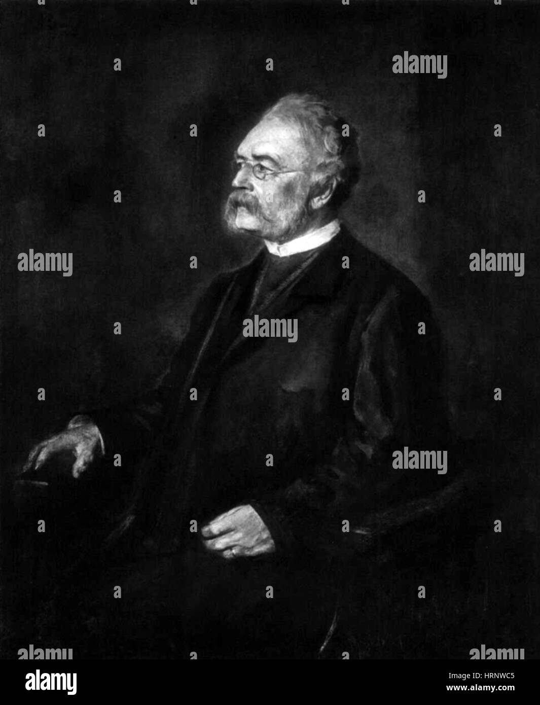 Werner von Siemens, inventor alemán Foto de stock