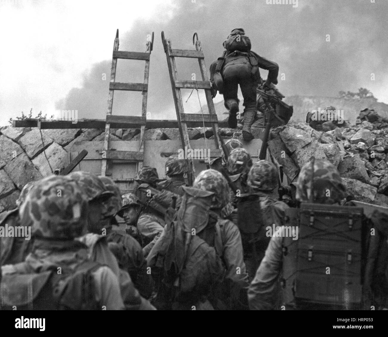 Guerra de Corea, la batalla de Inchon, 1950 Foto de stock