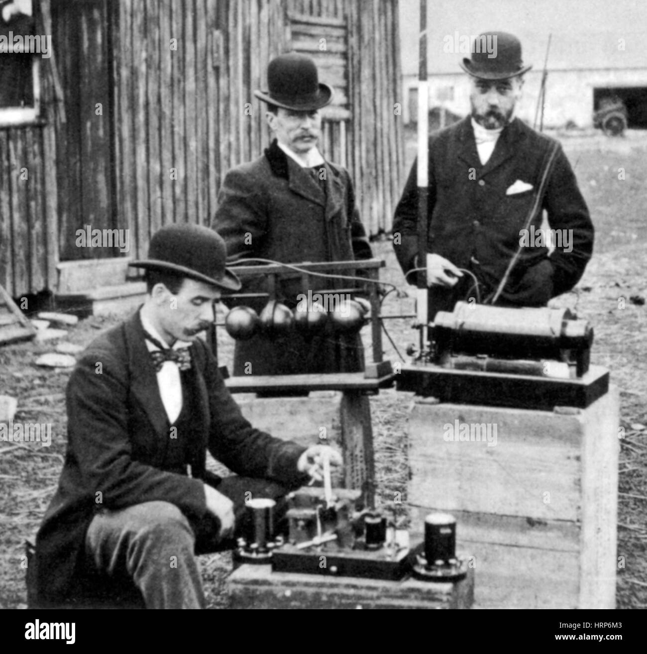Marconi Wireless Telegraph, 1897 Foto de stock