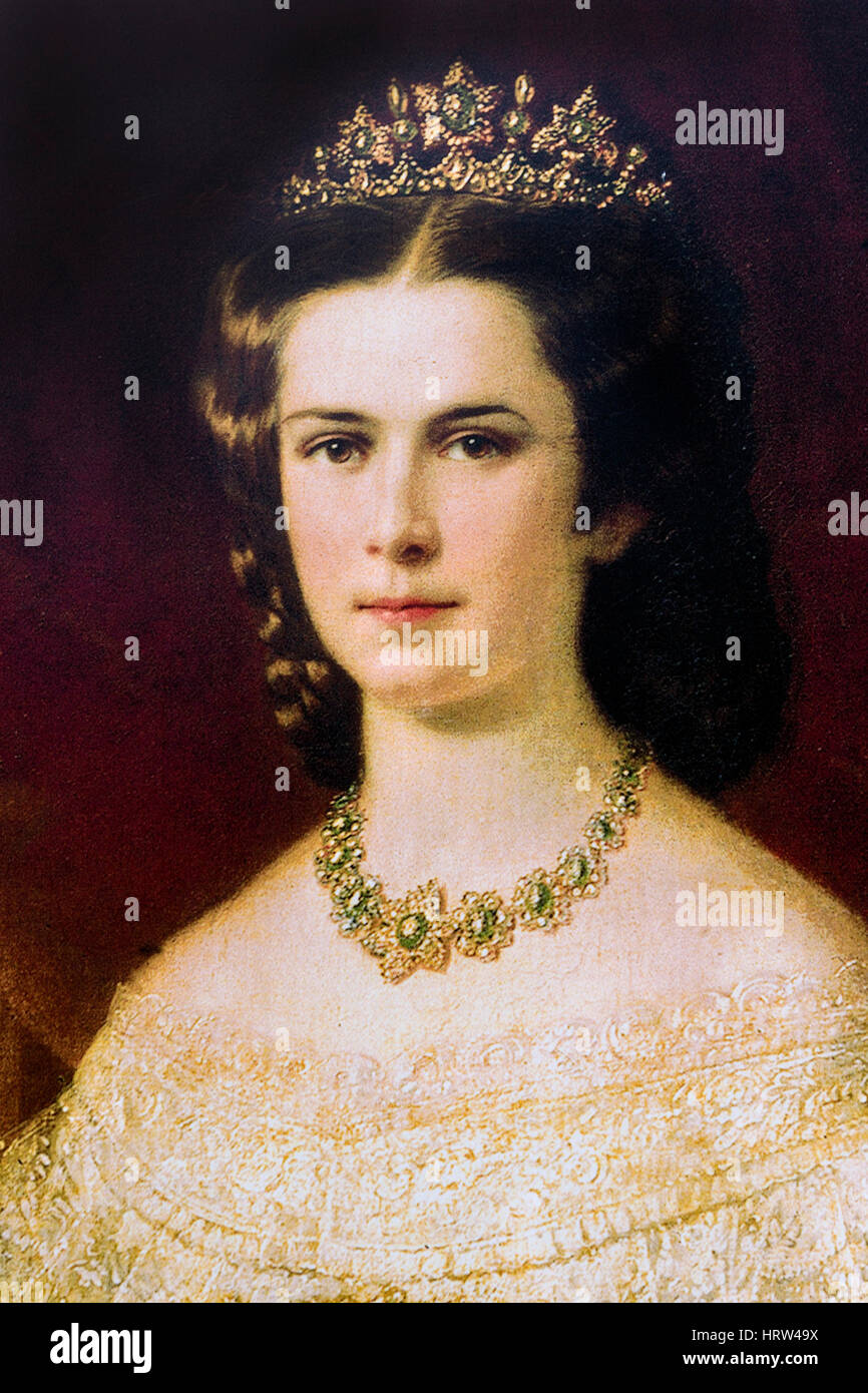 La emperatriz Elisabeth de Austria (1837-1898), conocido como Sisi, esposa de Franz Joseph I. Foto de stock