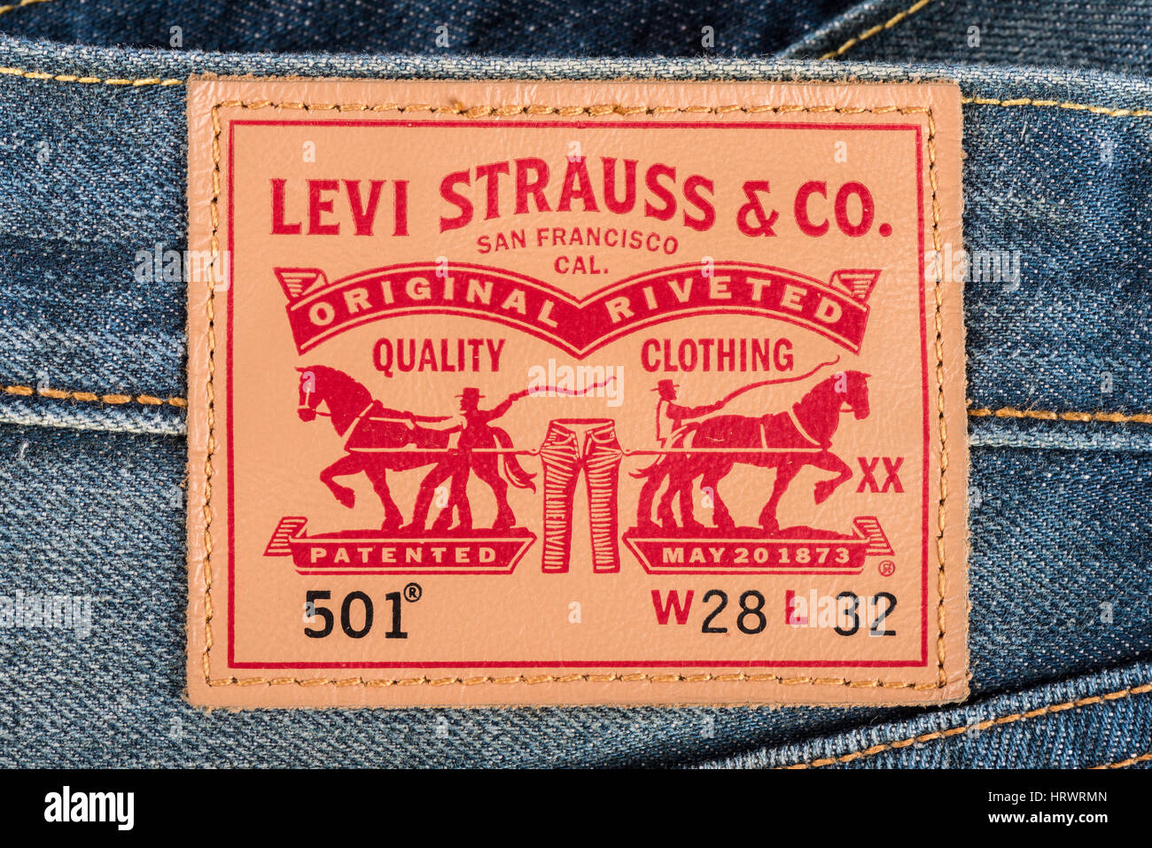 Levis jeans label close up fotografías e imágenes de alta resolución - Alamy