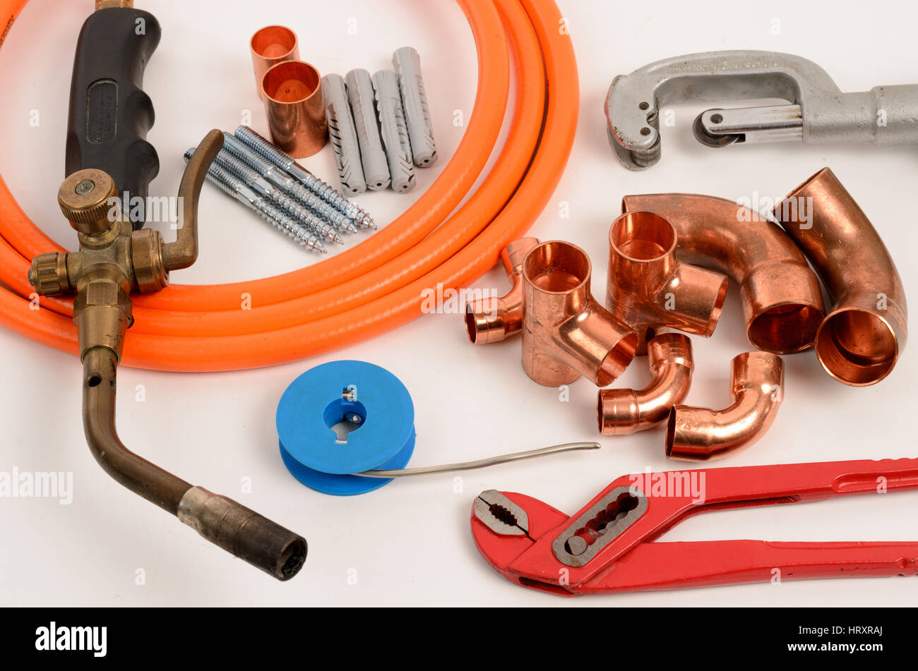 Herramientas para instalación de cobre Fotografía de stock - Alamy