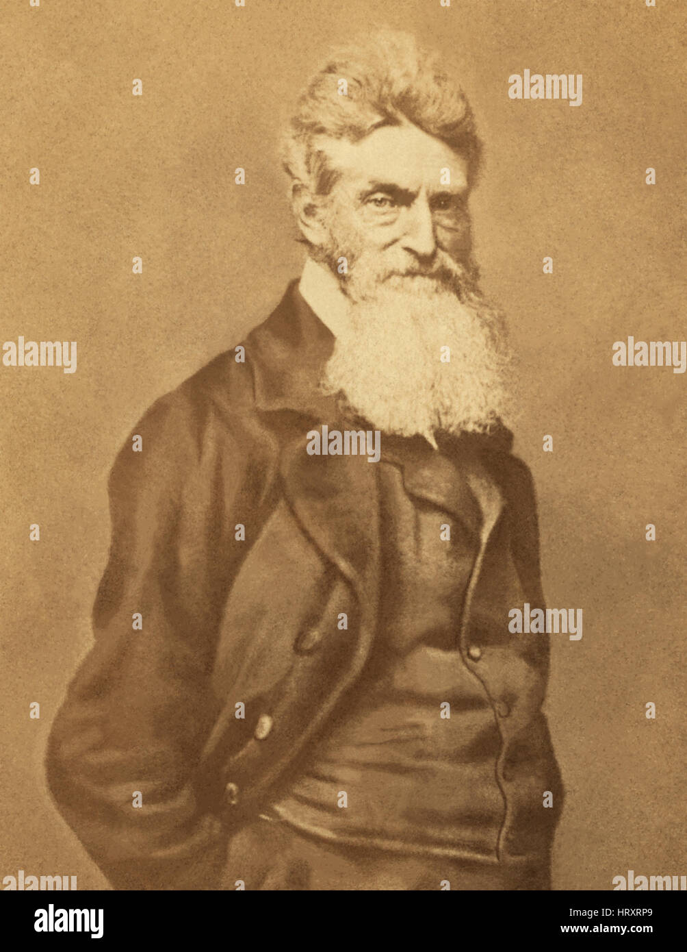 John Brown (1800-1859) fue un abolicionista americano que creían que la insurrección armada era necesaria para derrotar a la institución de la esclavitud en los Estados Unidos. Foto de stock