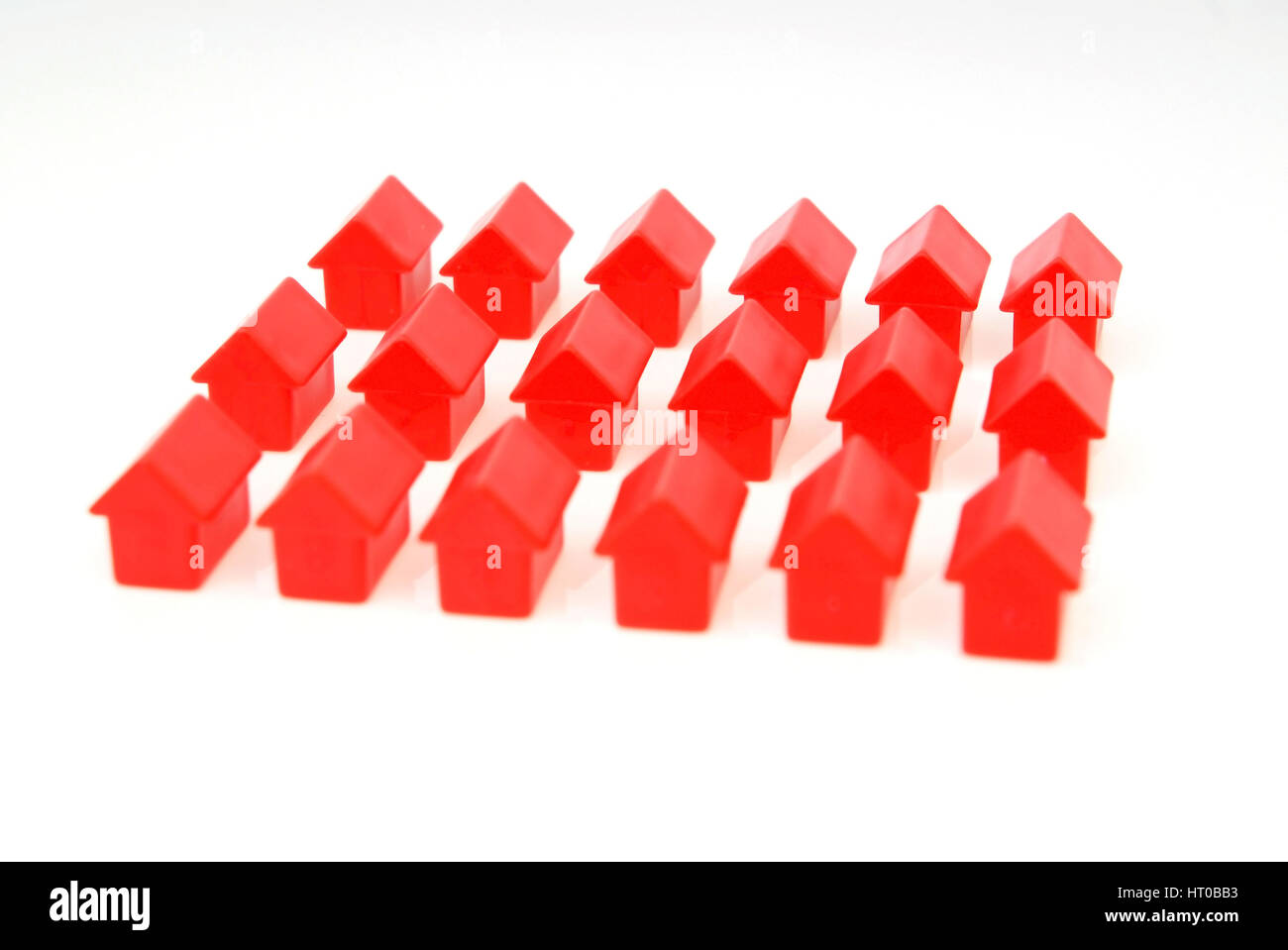 Haeuserreihen - casas rojas Foto de stock