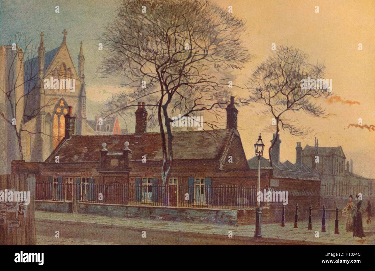 "Butler's Almshouses, Westminster, London, 1879 (1926). Artista: John Crowther. Foto de stock