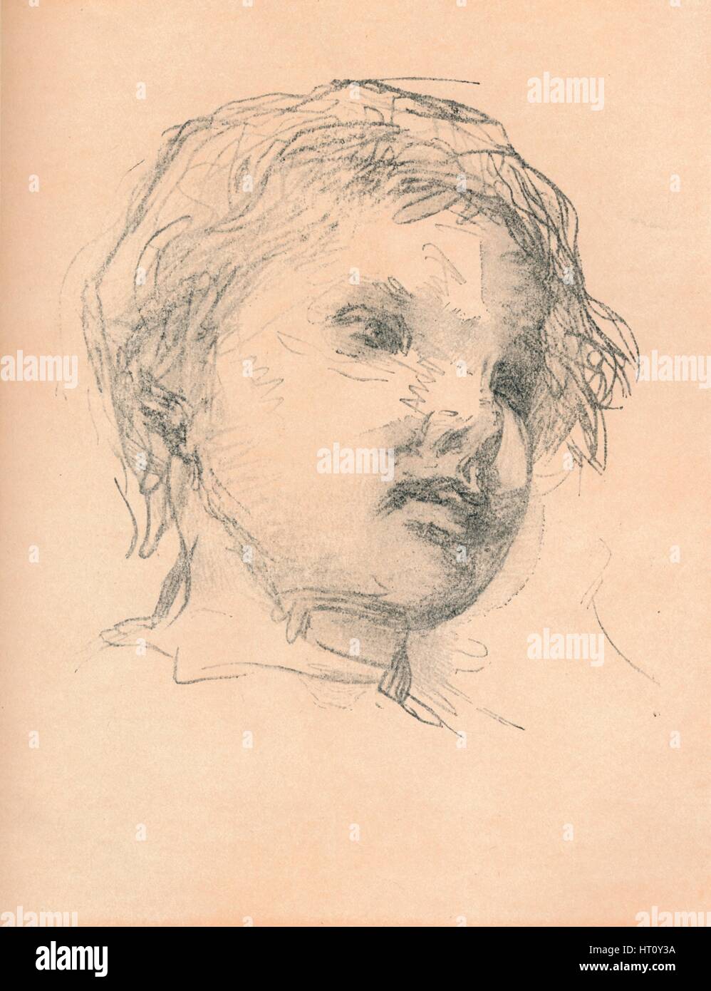 Boceto de un niño, c1920. Artista: Matthias cruzada. Foto de stock
