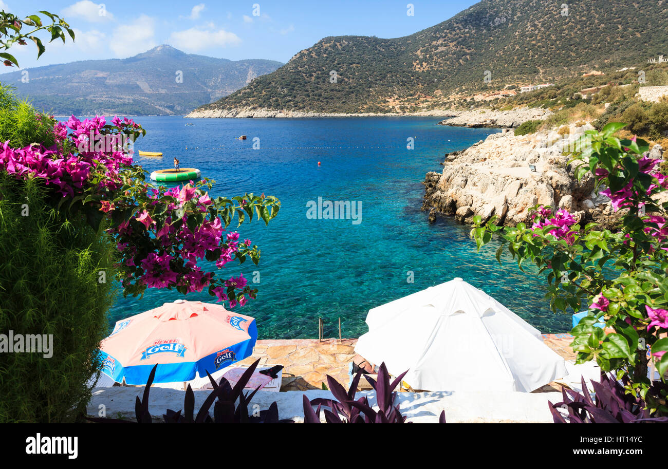 Beach Club, Kalkan Kalkan, Turquía Foto de stock
