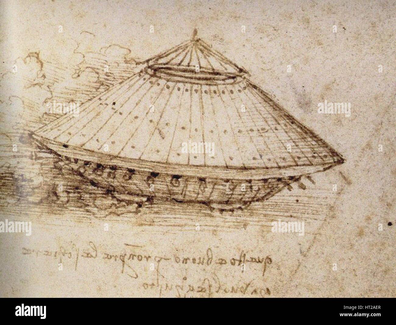 Dibujo de un tanque blindado, ca 1485. Artista: Leonardo da Vinci (1452
