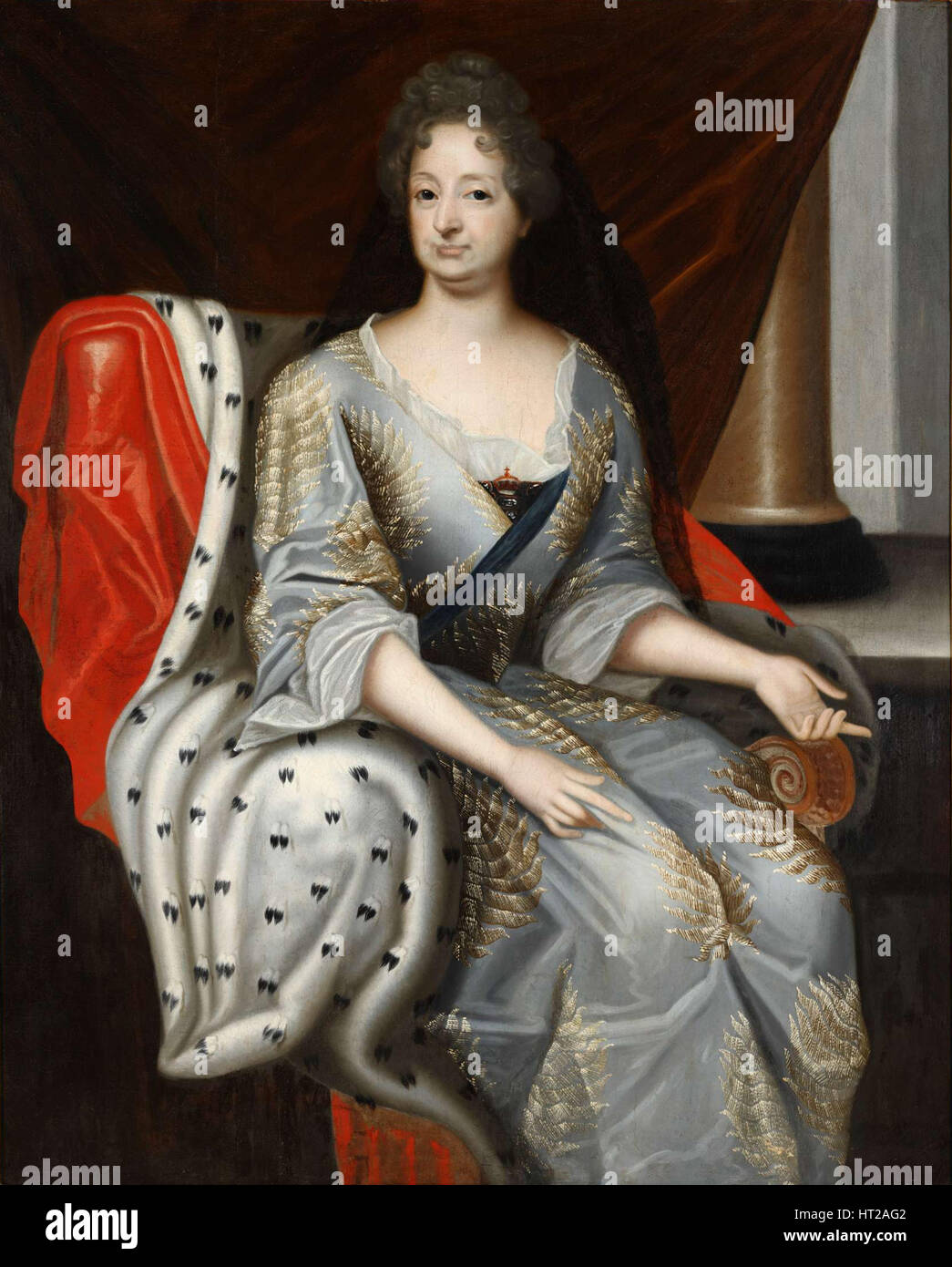 Retrato de Sophia del Palatinado (1630-1714), Electress de Brunswick-Lüneburg, ca 1690. Artista: Anónimo Foto de stock