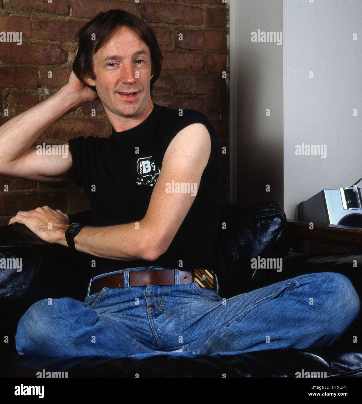 Peter Tork del show de TV El Monkees 1984 Sesión de fotos en la Ciudad de Nueva York Foto de stock