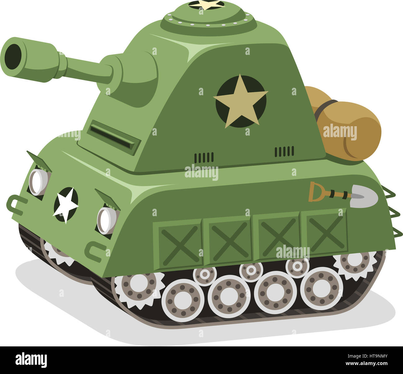 Tanque de guerra de las fuerzas militares, ilustración vectorial de dibujos  animados Fotografía de stock - Alamy