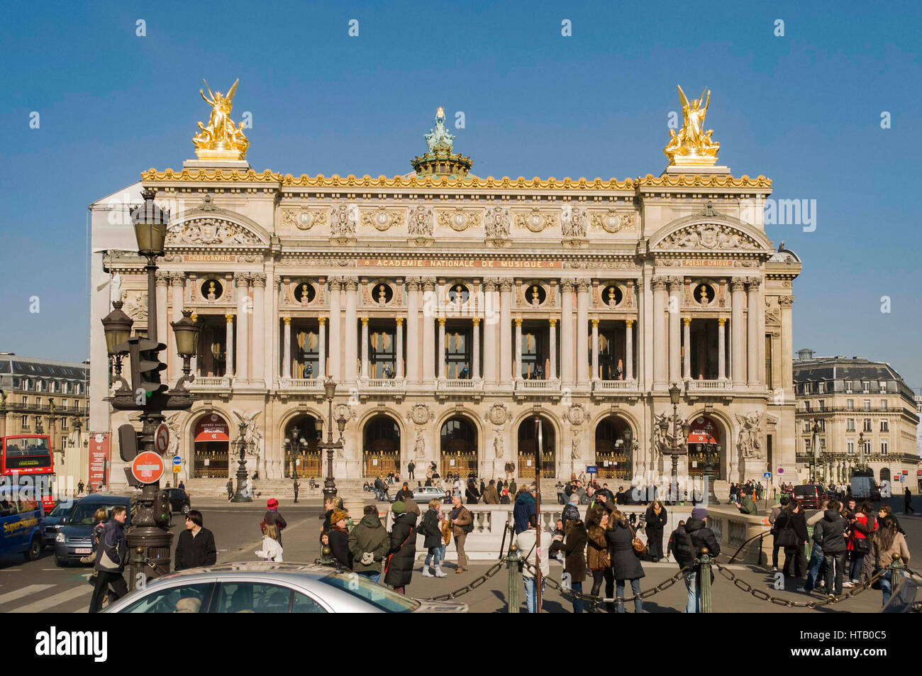 París Francia Acadamie Nationale de Musique. La Academia Nacional de Música. Foto de stock