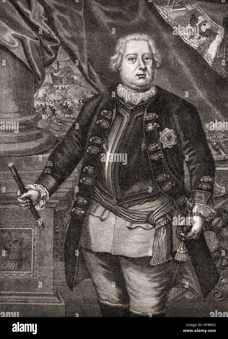Federico Guillermo I de Prusia, 1688-1740 Foto de stock