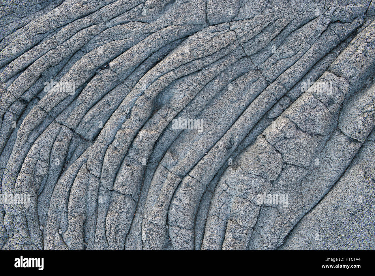 Roca de lava fría textura en suelo Foto de stock