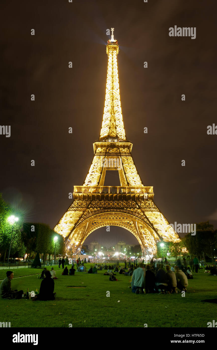 Torre Eiffel Paris Foto de stock