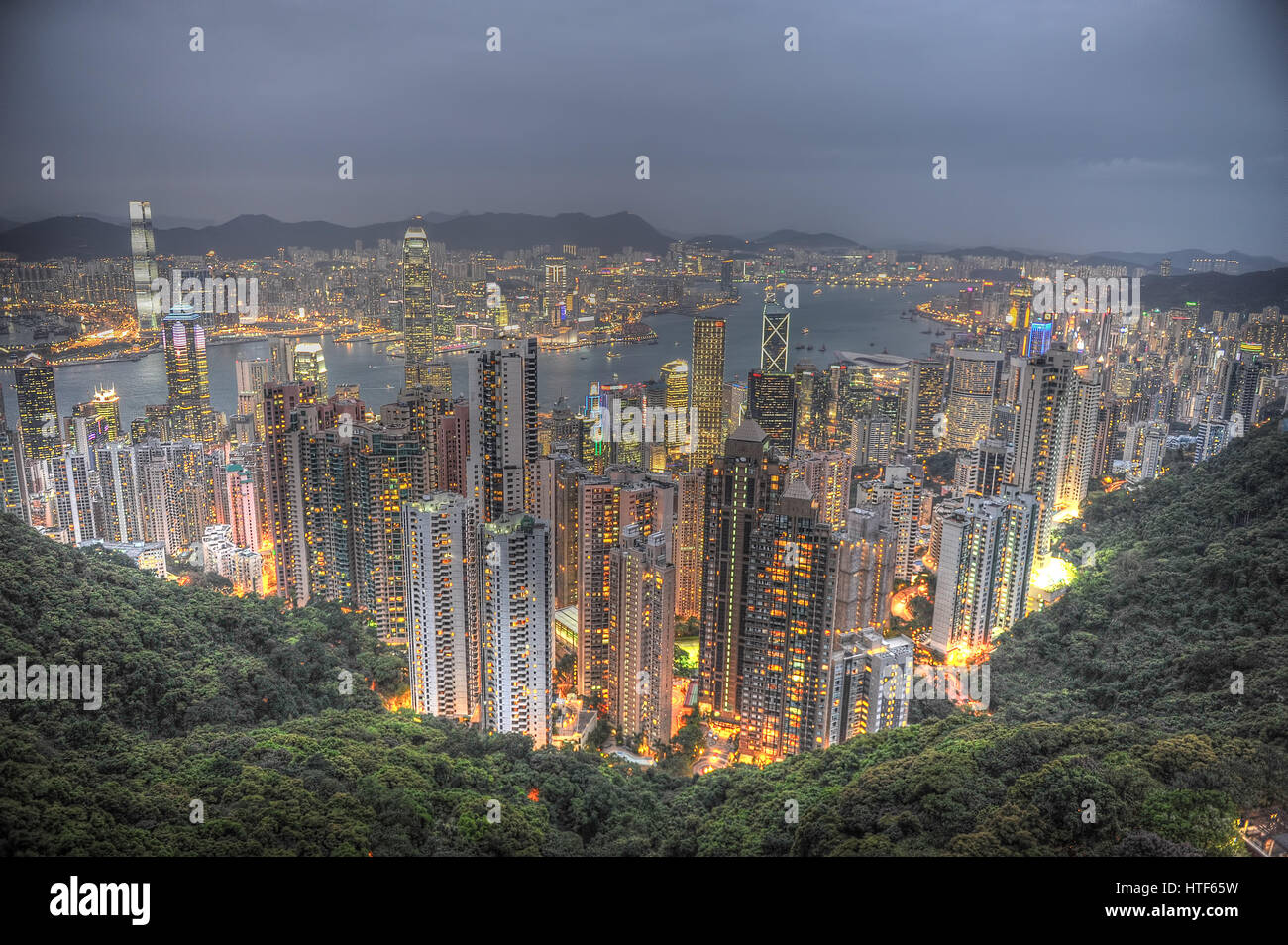 Hong Kong El Pico Foto de stock