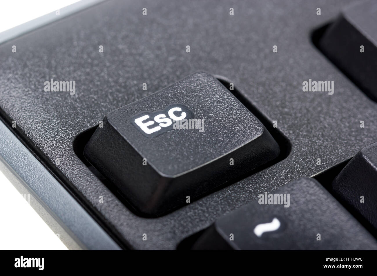 Colección electrónica - detalle negro teclado de ordenador con la tecla esc  Fotografía de stock - Alamy