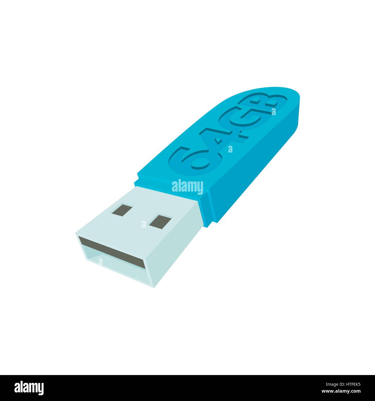 Icono de unidad flash USB, estilo de dibujos animados Imagen Vector de  stock - Alamy