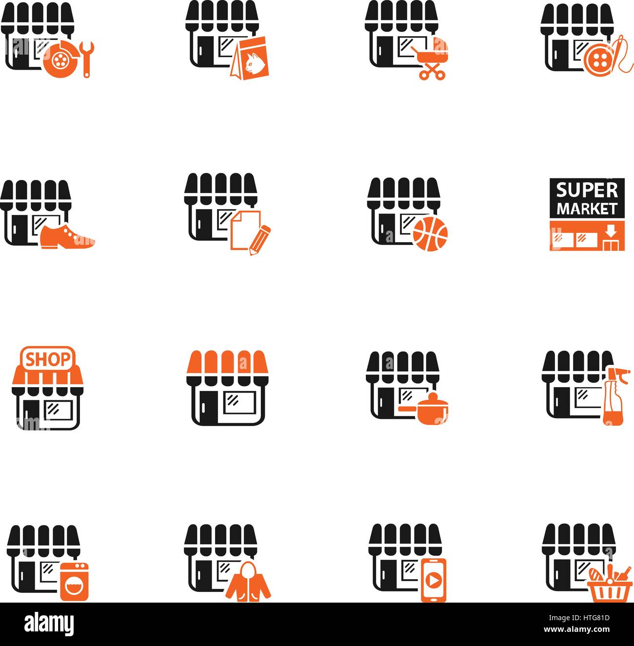 Tienda los iconos web para el diseño de la interfaz de usuario Imagen Vector de stock Alamy