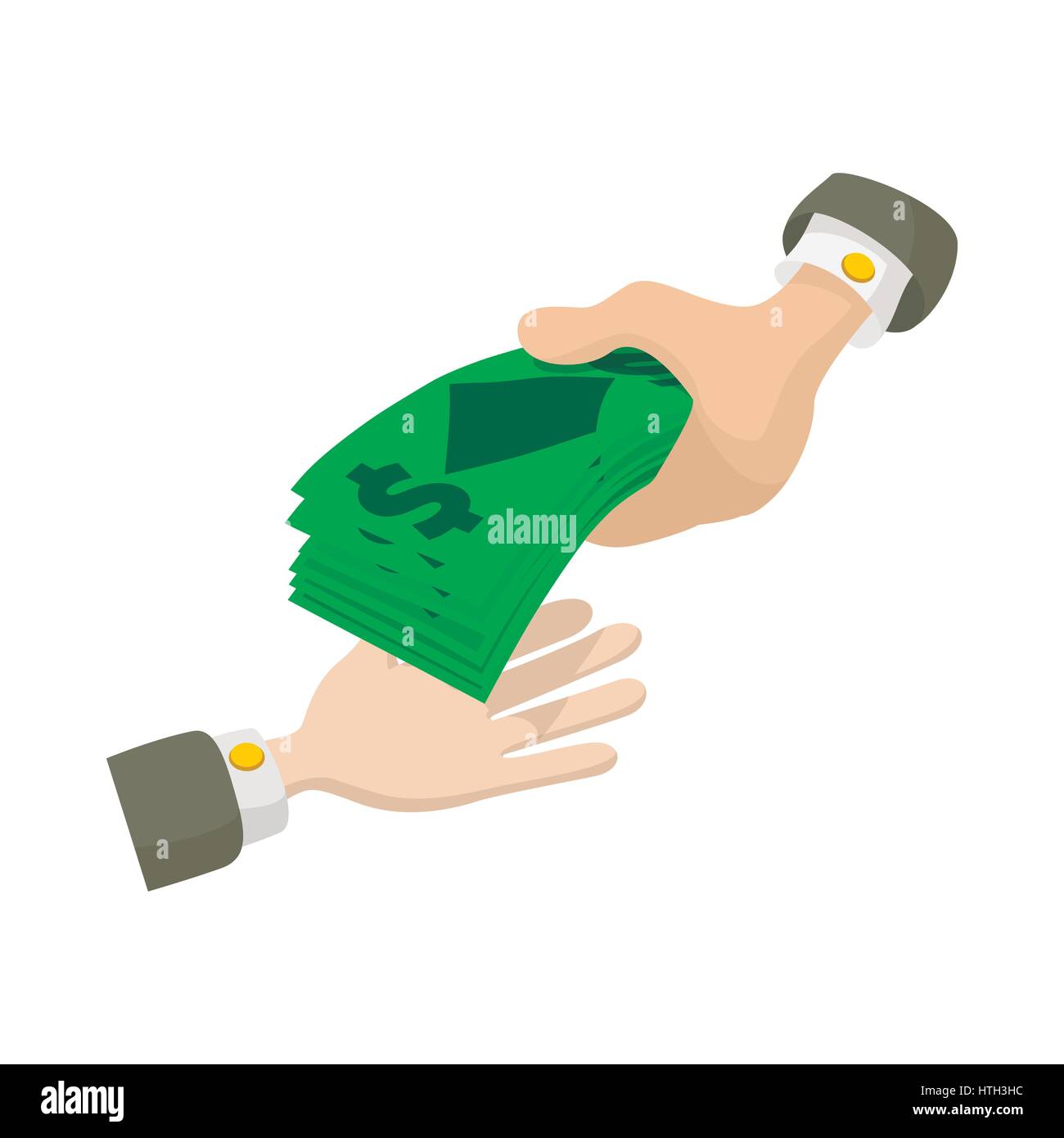 Pasando La Mano Dinero Icono De Estilo De Dibujos Animados Imagen Vector De Stock Alamy