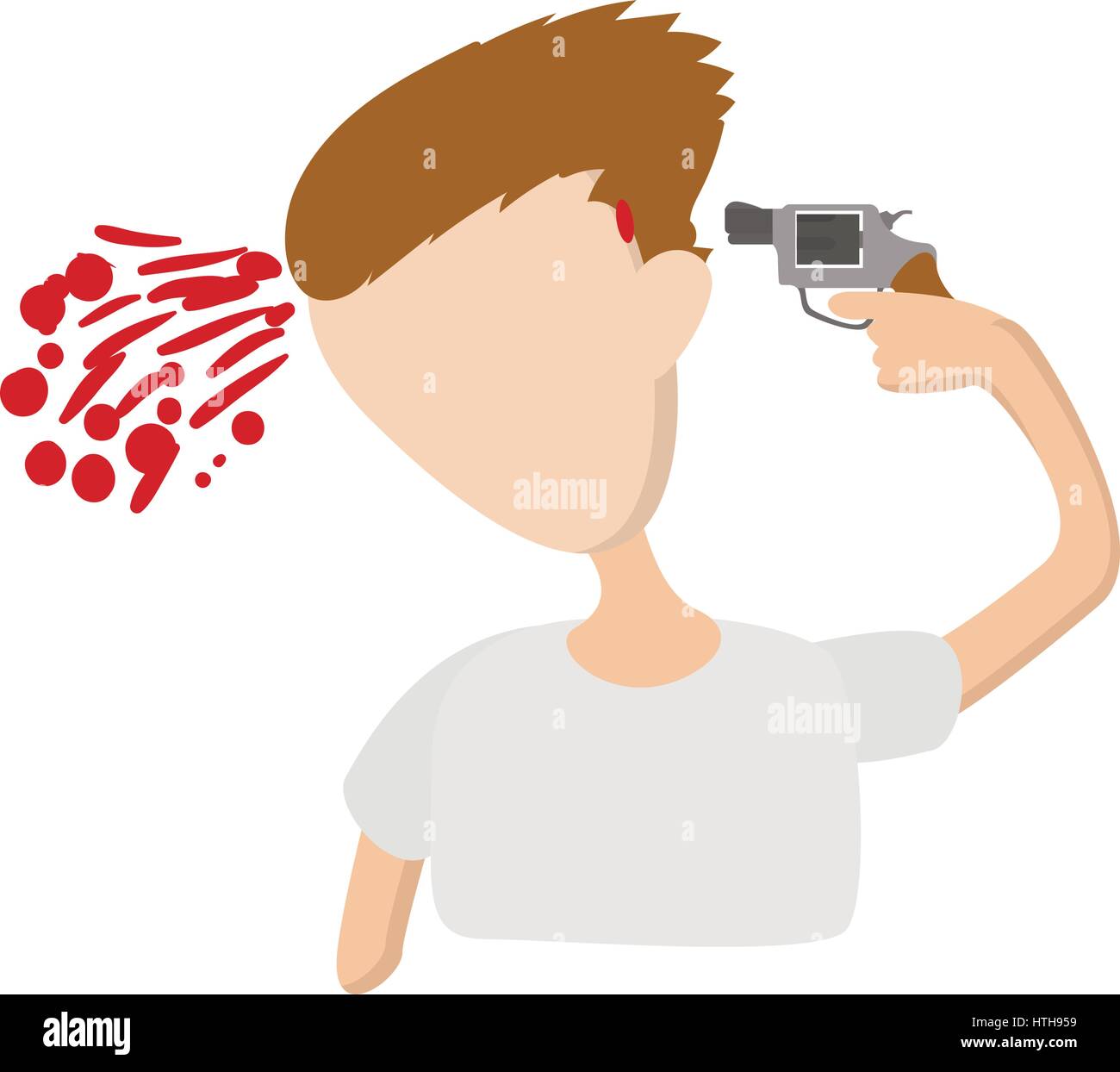 Cartoon suicide fotografías e imágenes de alta resolución - Alamy