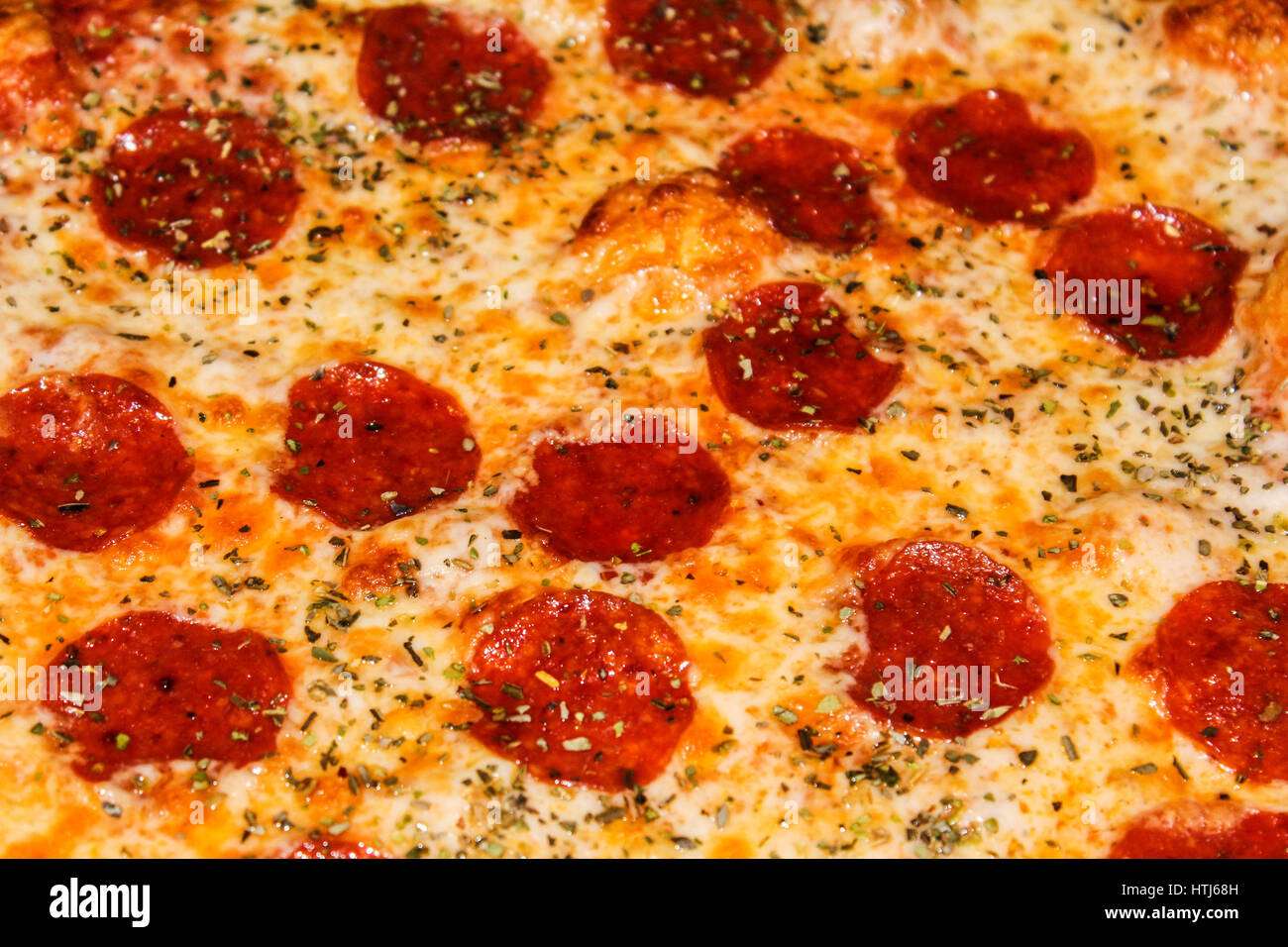 Pizza - en Cooperstown, NY, EE.UU. Foto de stock