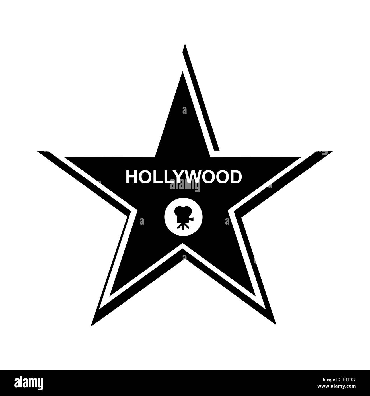 Icono de hollywood Imágenes de stock en blanco y negro - Alamy