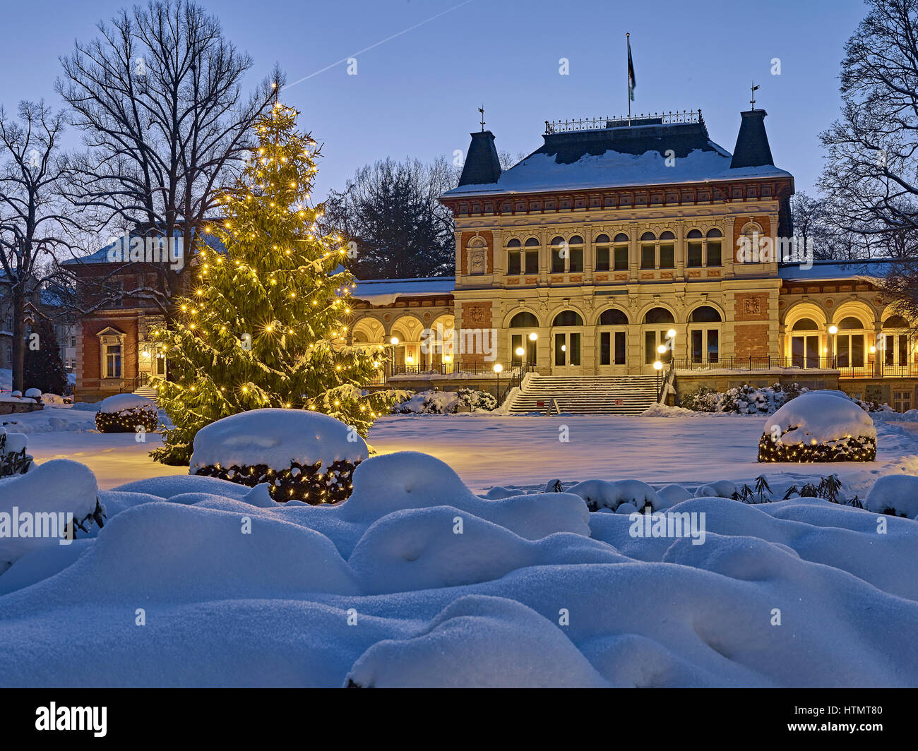 Royal Spa casa en Bad Elster, Vogtland, Sajonia, Alemania Foto de stock