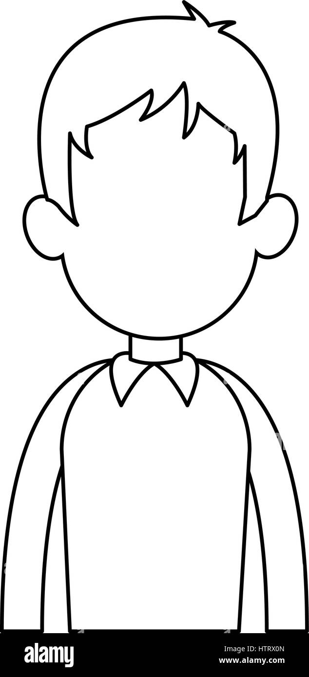 El hombre sin rostro imagen de icono de dibujos animados Imagen Vector de  stock - Alamy