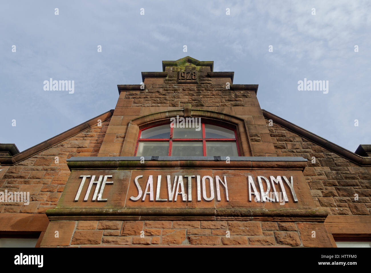 El Ejército de Salvación hall firmar Clydebank scotland Foto de stock