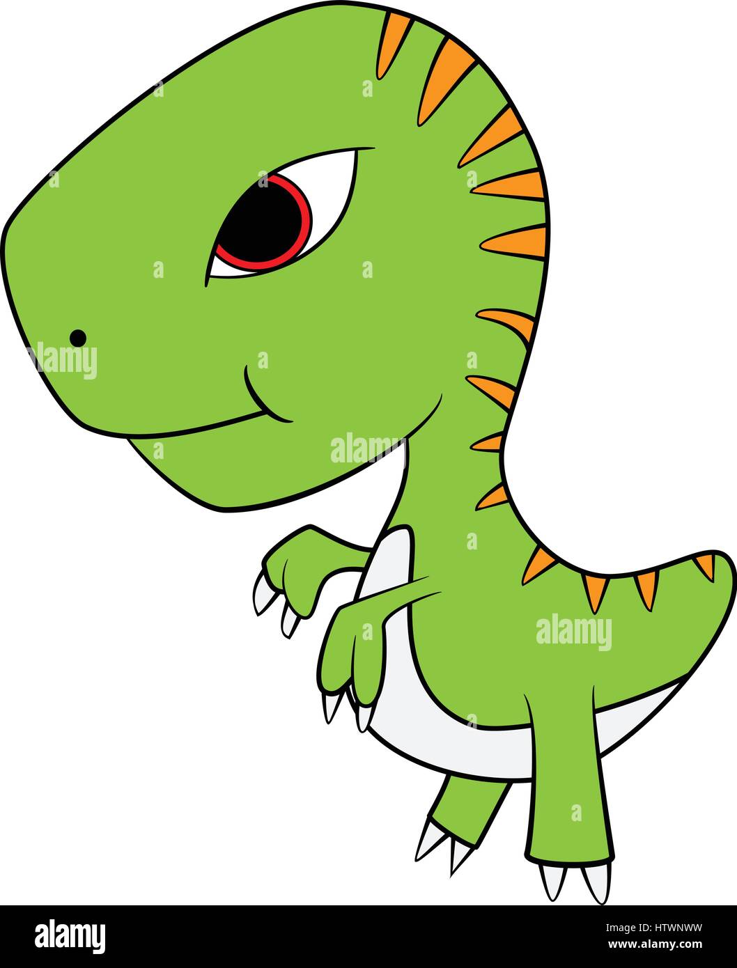 Ilustración de caricatura de bebé dinosaurio T-Rex. EPS vector 10 Imagen  Vector de stock - Alamy