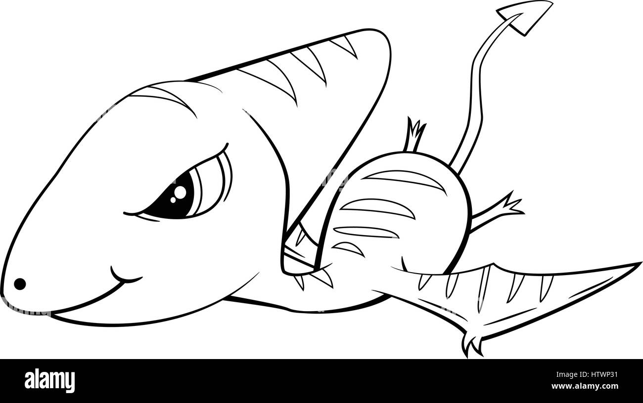 Ilustración de caricatura de bebé dinosaurio Pterodáctilo. EPS Vector8  Imagen Vector de stock - Alamy