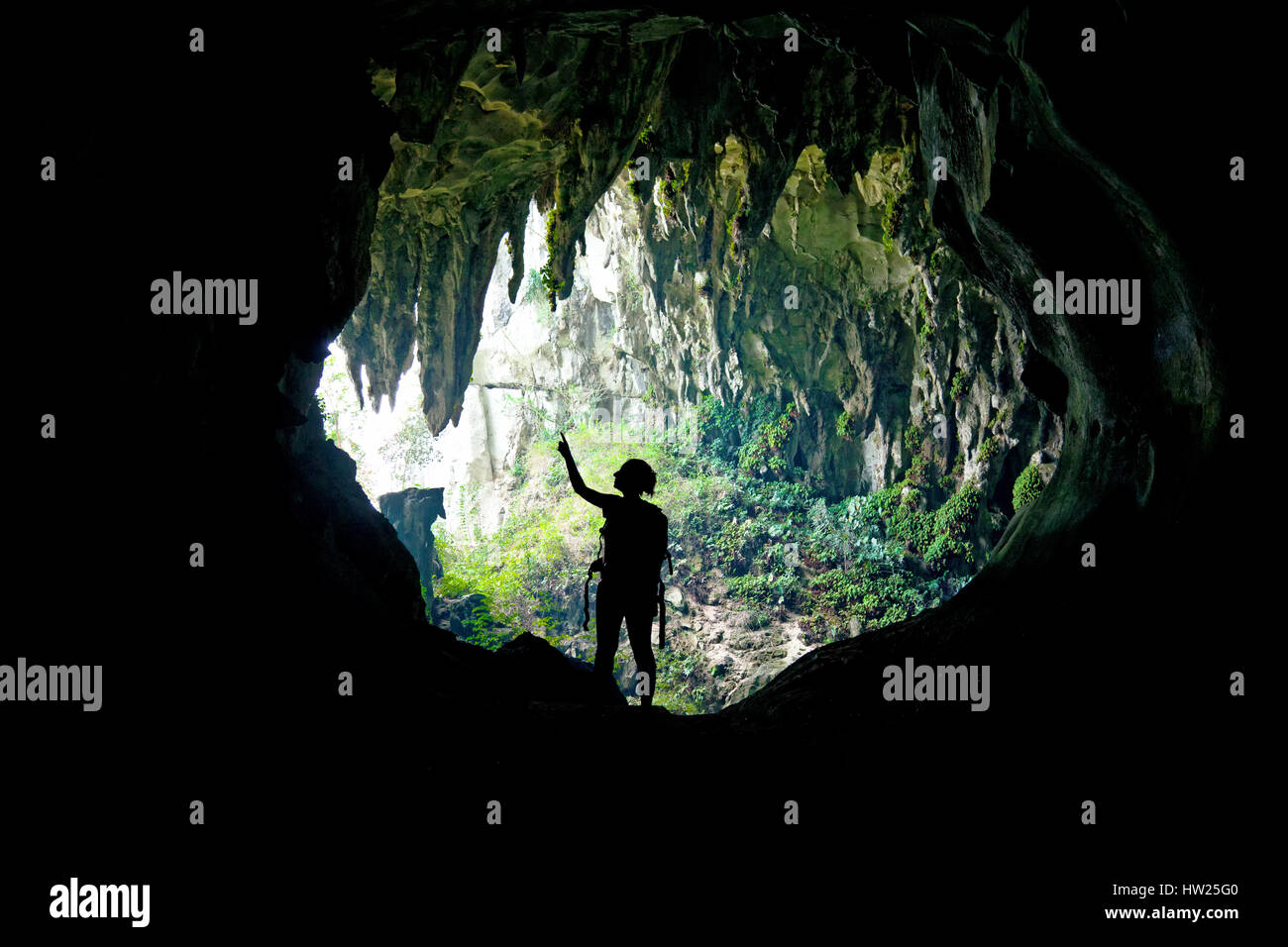 Cueva de hadas en Kuching Borneo Sarawak malasia Foto de stock