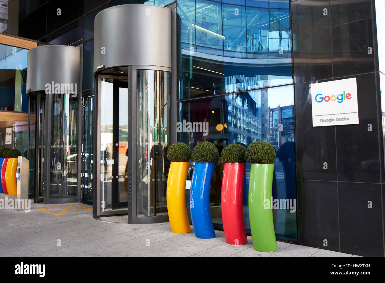 Google docks edificio montevetro Dublín, República de Irlanda Foto de stock