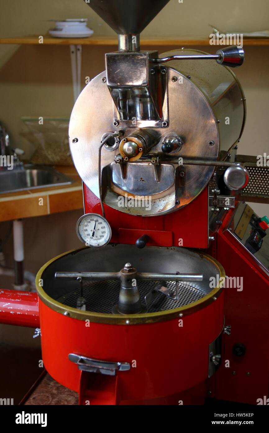 Un tipo de tambor tostadoras de café Fotografía de stock - Alamy