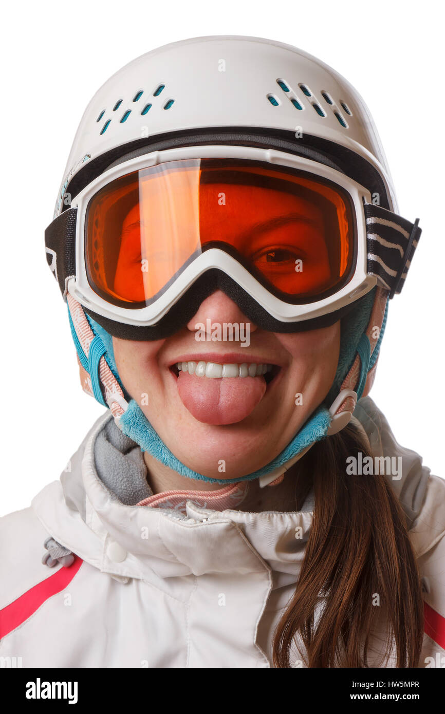 Chica con gafas de sol y casco de esquí fotografías e imágenes de alta  resolución - Alamy