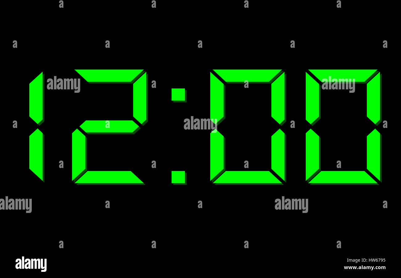 Digital clock midnight fotografías e imágenes de alta resolución Alamy