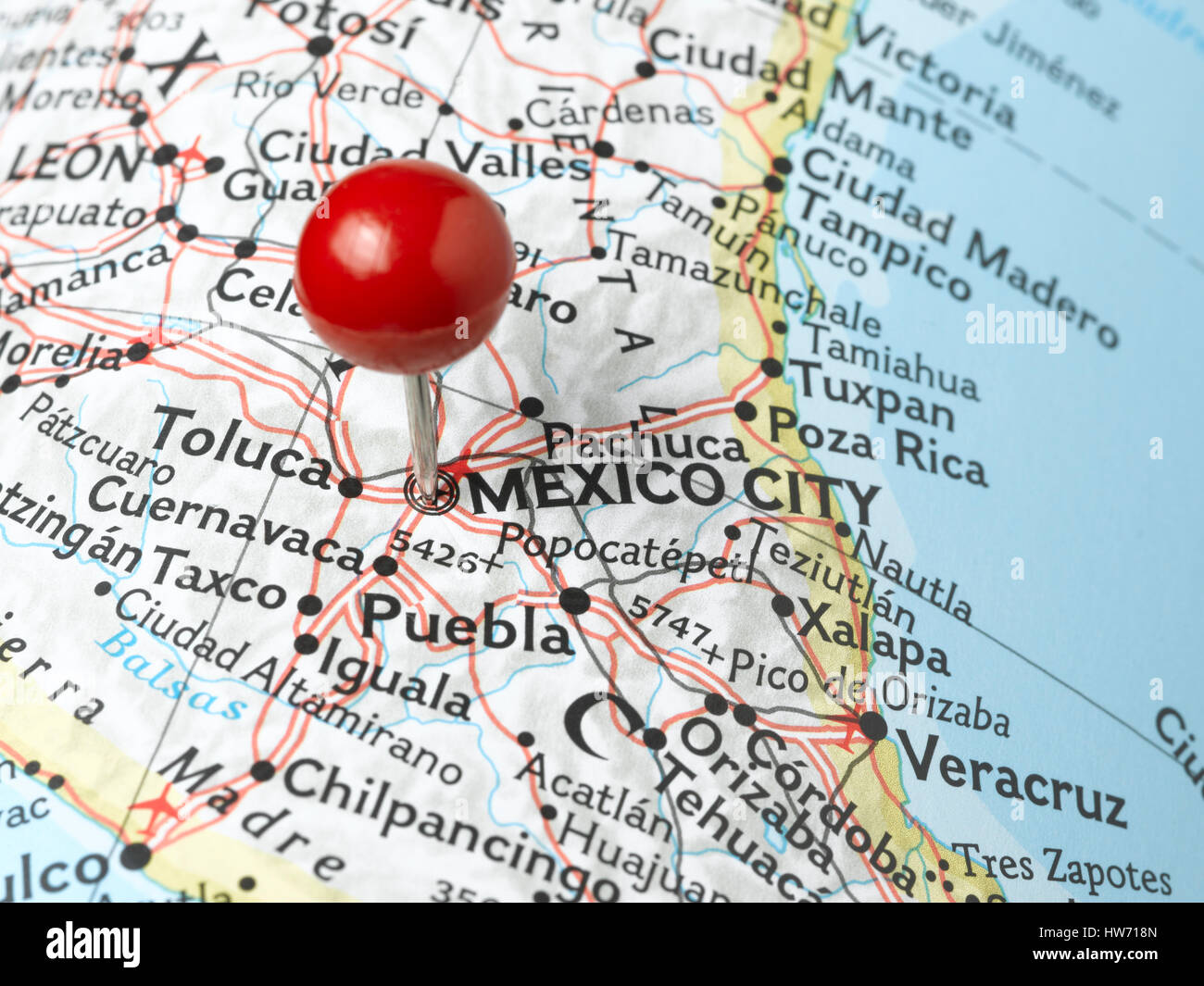 Ciudad Mexice resaltado Foto de stock