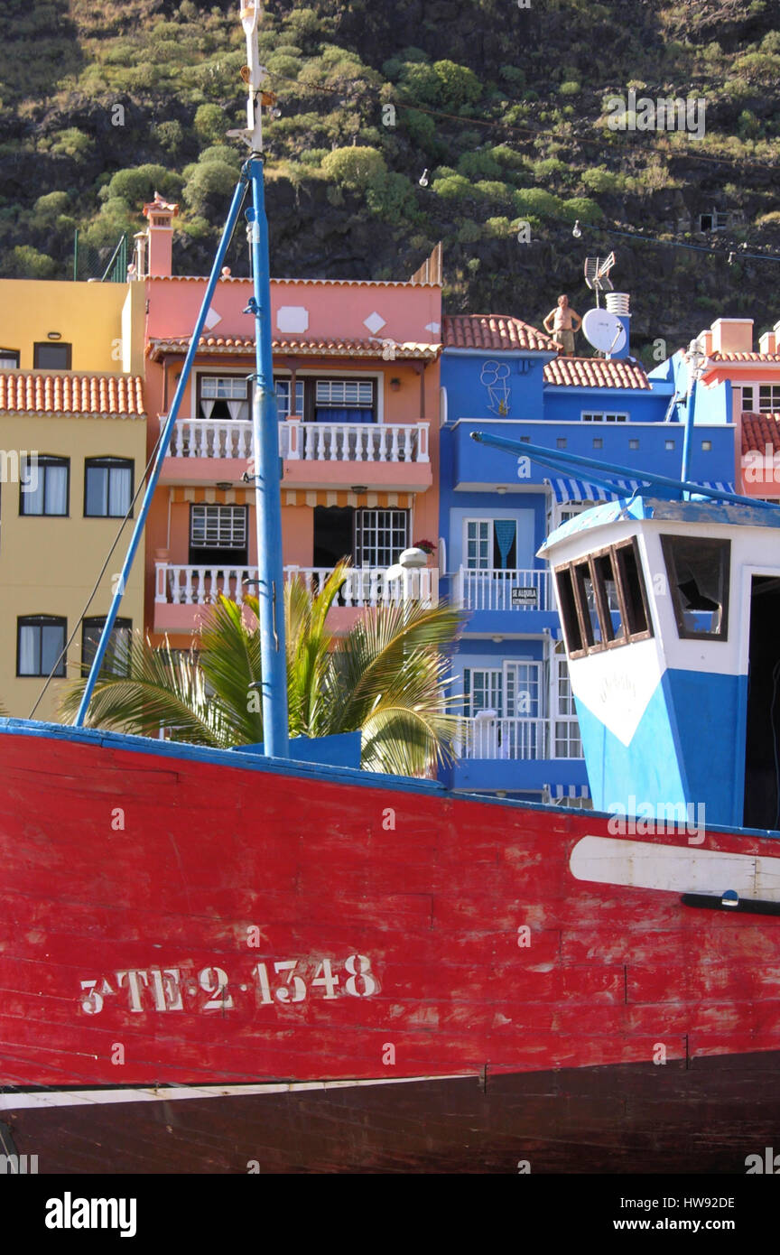 Aldea Tradicional El puerto en La Palma España Foto de stock