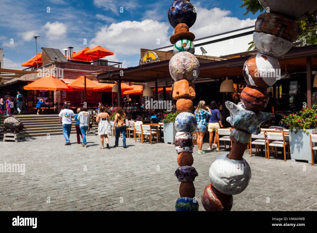 Chile, Santiago, Patio Bellavista, el complejo de ocio al aire libre