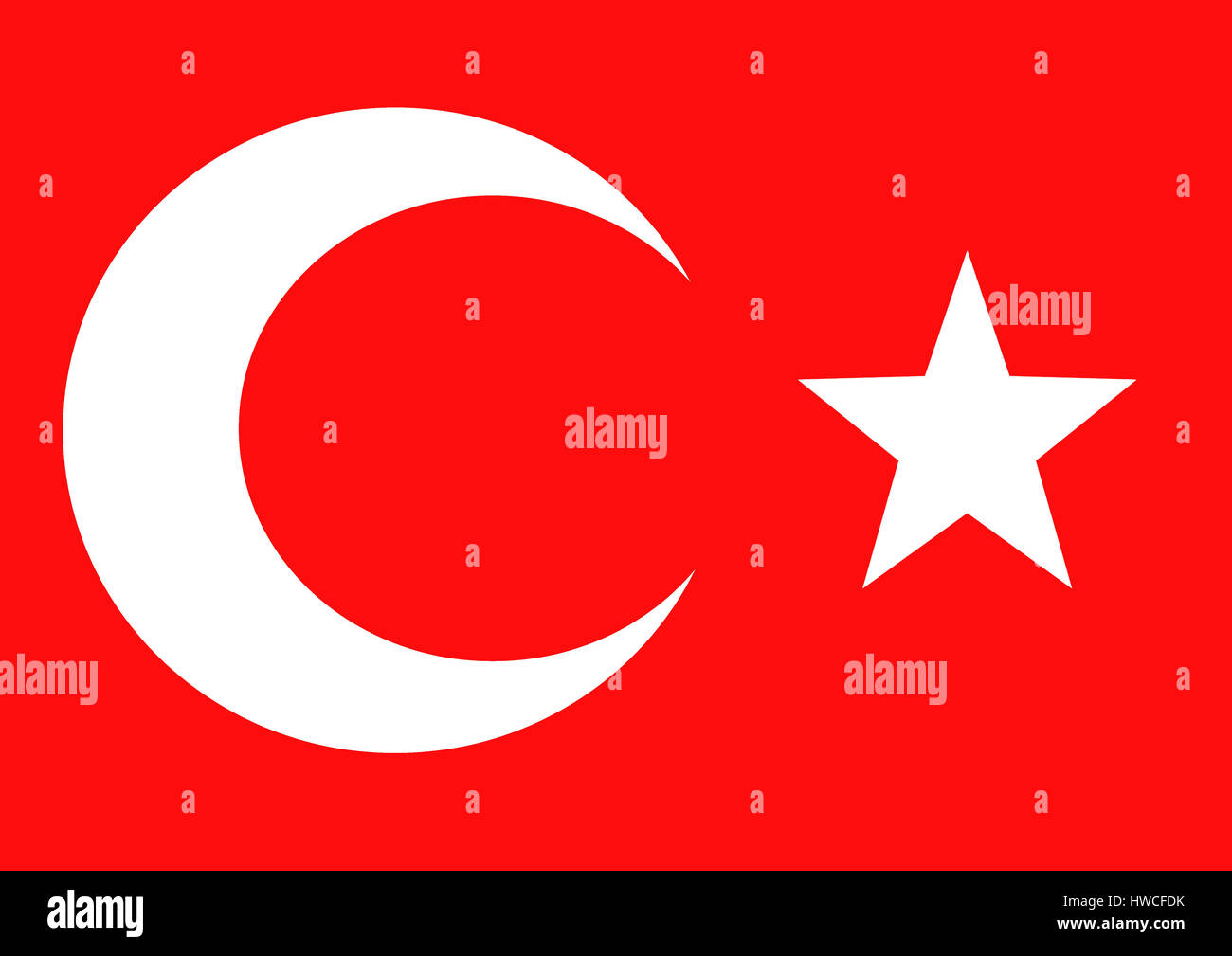 Bandera turca Foto de stock