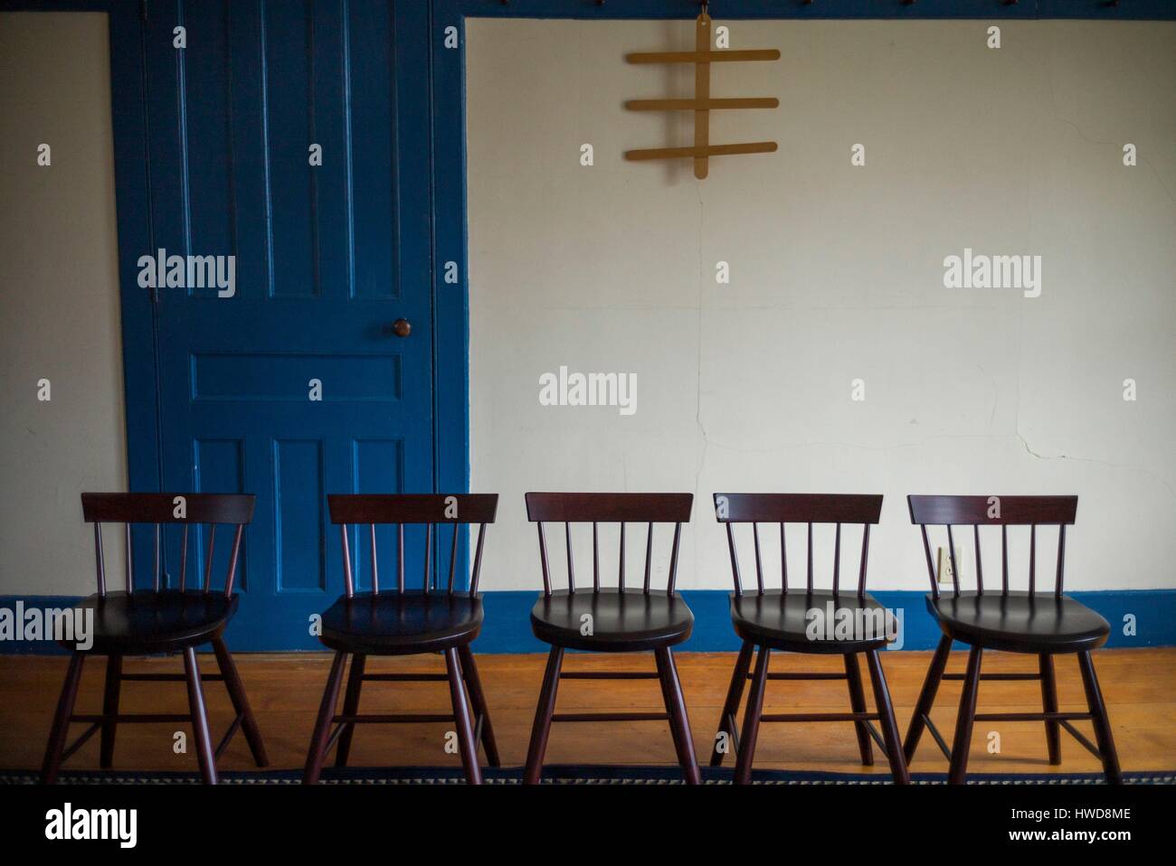 Estados Unidos, New Hampshire, Enfield Enfield, Museo de Shaker, Shaker  muebles Fotografía de stock - Alamy