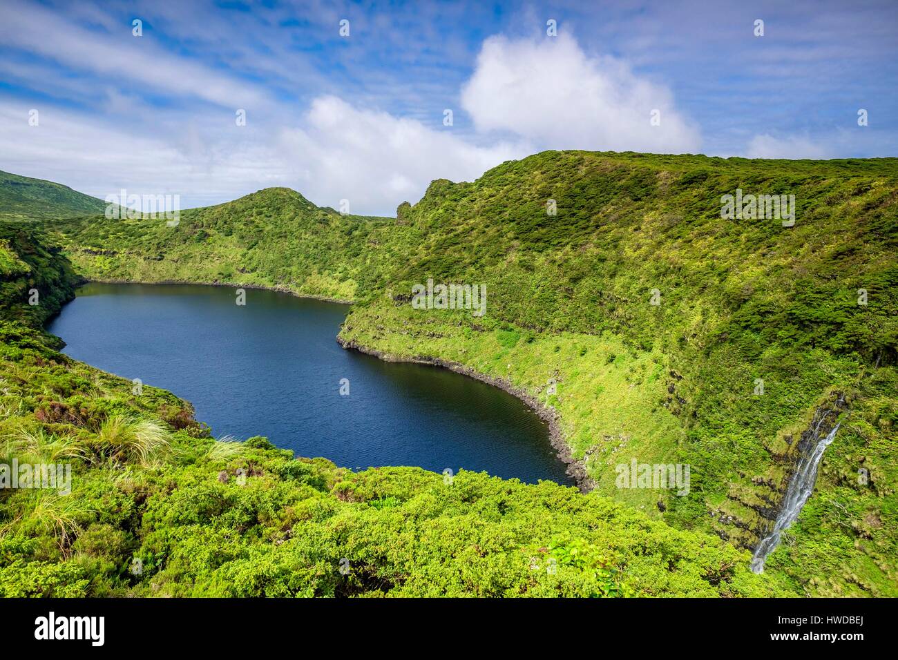 Portugal, Azores, la isla de Flores, Morro Alto y pico no sé Reserva de  Bosque Natural Lagoa Comprida Fotografía de stock - Alamy